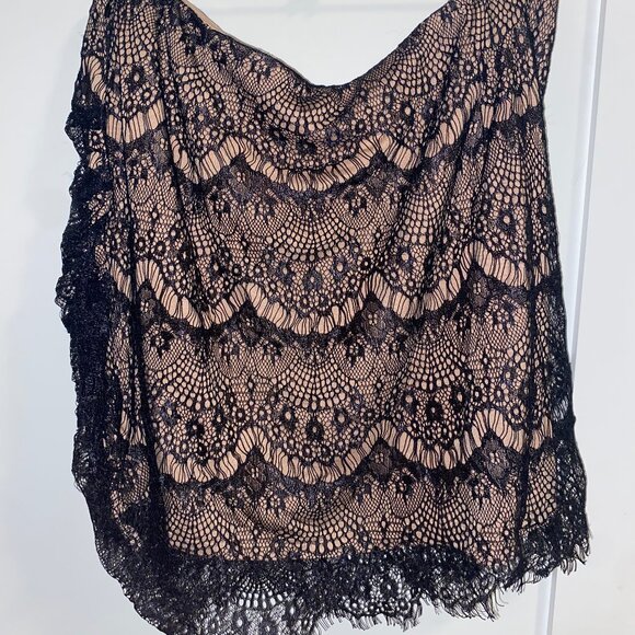 Free people black Zoey Lace Mini Skirt - Picture 2 of 5